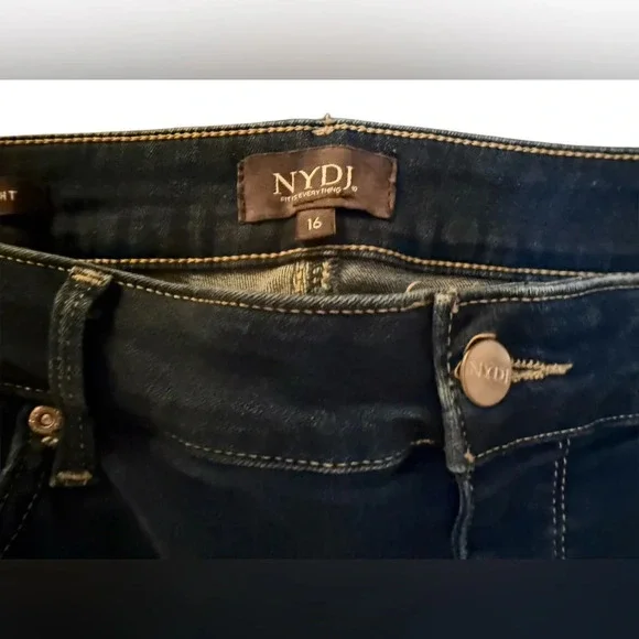 NYDJ Marilyn Straight Jeans Size 16 - Picture 8 of 10